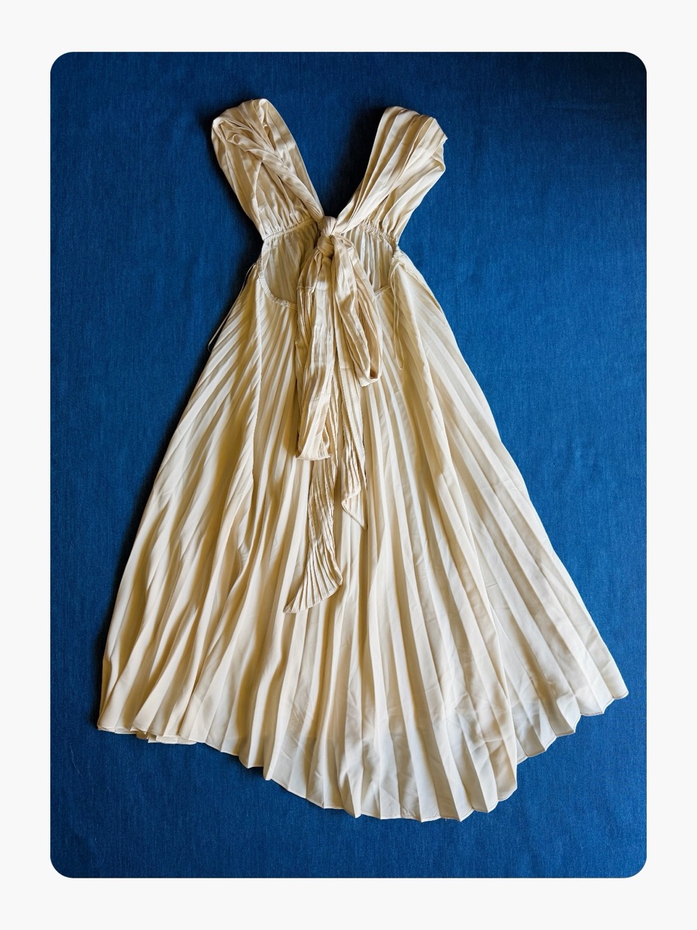 ★ Hello Molly Prime Asset Pleated Midi Gown Dress Champagne 8 ★ - Picture 11 of 17